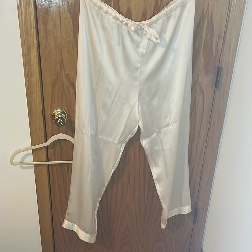 Vintage Silk Cream Lounge Pants